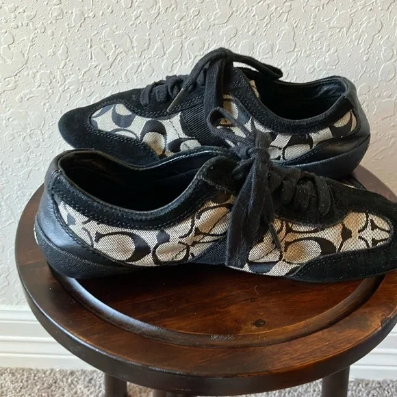 Coach: Black & Gray Baylee (A1474) Sneakers- 8 - Picture 4 of 16